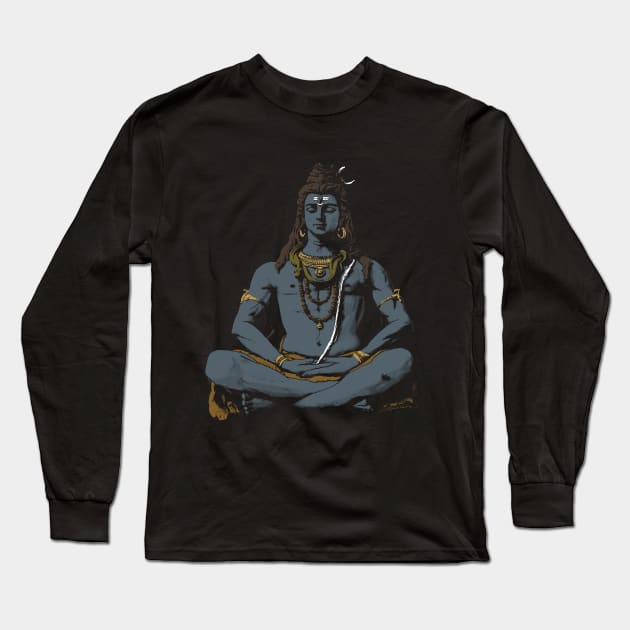 Shiva : The Omnipresent Long Sleeve T-Shirt by rsrlivearts